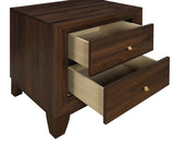 Welsley 2-drawer Nightstand Bedside Table Walnut - Tampa Furniture Outlet