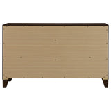 Welsley 6-drawer Dresser Cabinet Walnut - Tampa Furniture Outlet