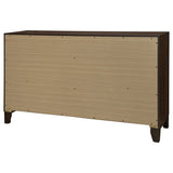 Welsley 6-drawer Dresser Cabinet Walnut - Tampa Furniture Outlet