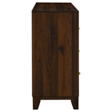 Welsley 6-drawer Dresser Cabinet Walnut - Tampa Furniture Outlet