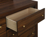 Welsley 6-drawer Dresser Cabinet Walnut - Tampa Furniture Outlet