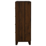 Welsley 4-drawer Chest of Drawers Walnut - Tampa Furniture Outlet