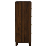 Welsley 4-drawer Chest of Drawers Walnut - Tampa Furniture Outlet