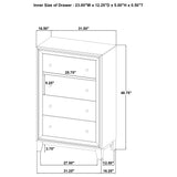 Welsley 4-drawer Chest of Drawers Walnut - Tampa Furniture Outlet