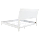 Bexhill 56-inch Upholstered Eastern King Panel Bed White - Tampa Furniture Outlet