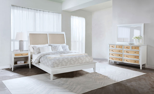 Tampa Furniture Outlet - Coaster - Bexhill 4-piece California King Bedroom Set White - 223471KW-S4