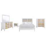 Bexhill 5-piece California King Bedroom Set White - Tampa Furniture Outlet