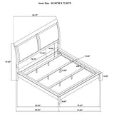 Bexhill 56-inch Upholstered California King Panel Bed White - Tampa Furniture Outlet