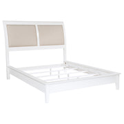 Tampa Furniture Outlet - Coaster - Bexhill 56-inch Upholstered Queen Panel Bed White - 223471Q