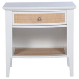 Bexhill 1-drawer Nightstand Bedside Table White - Tampa Furniture Outlet