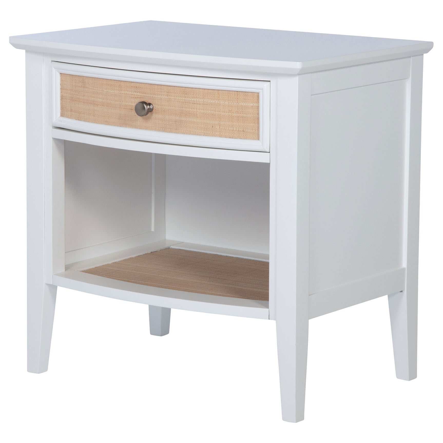 Bexhill 1-drawer Nightstand Bedside Table White - Tampa Furniture Outlet