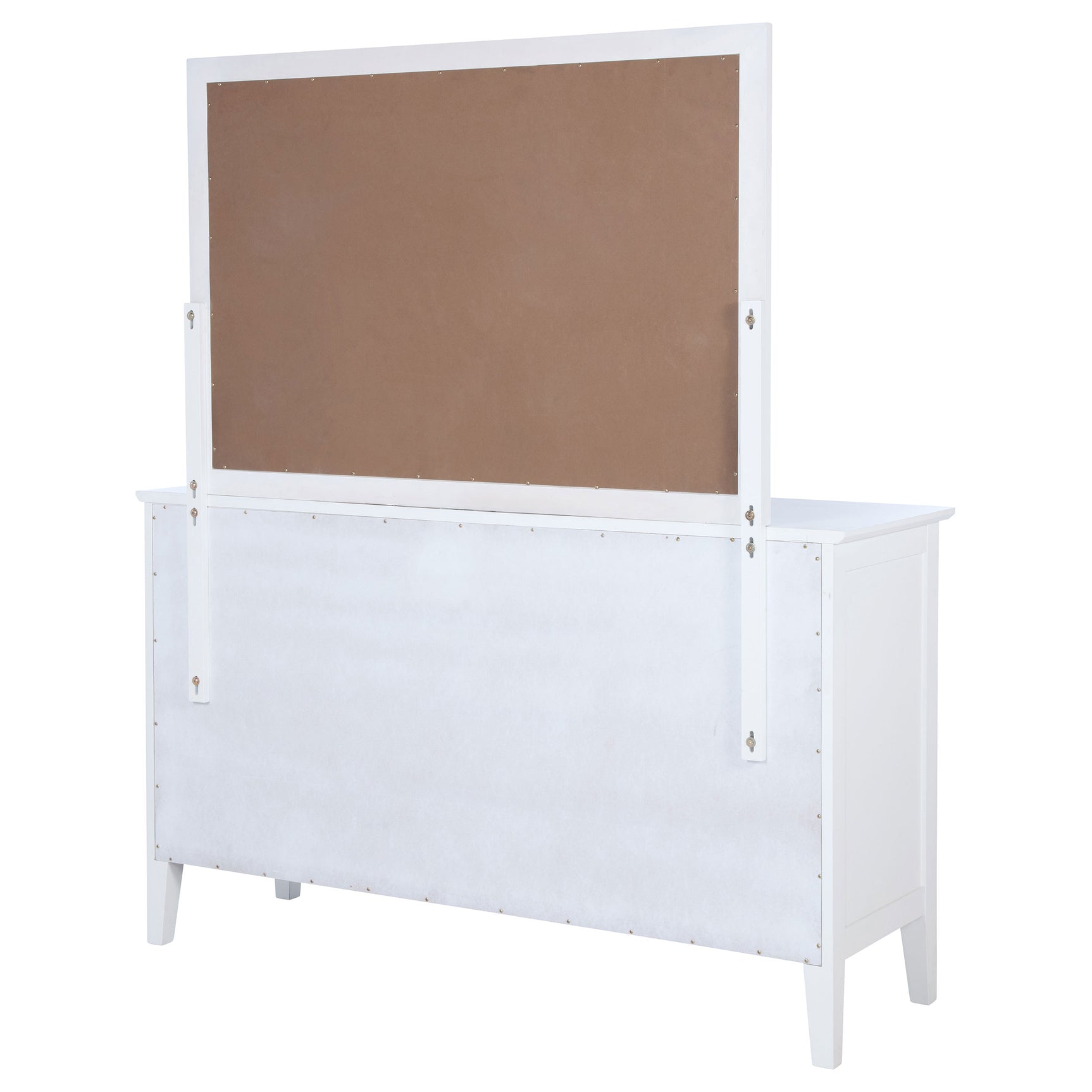 Bexhill 10-drawer Dresser and Mirror White - Tampa Furniture Outlet