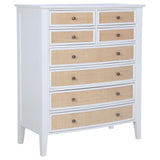 Tampa Furniture Outlet - Coaster - Bexhill 8-drawer Chest of Drawers White - 223475