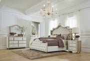 Tampa Furniture Outlet - Coaster - Antonella 5-piece California King Bedroom Set Ivory  - 223521KW-S5