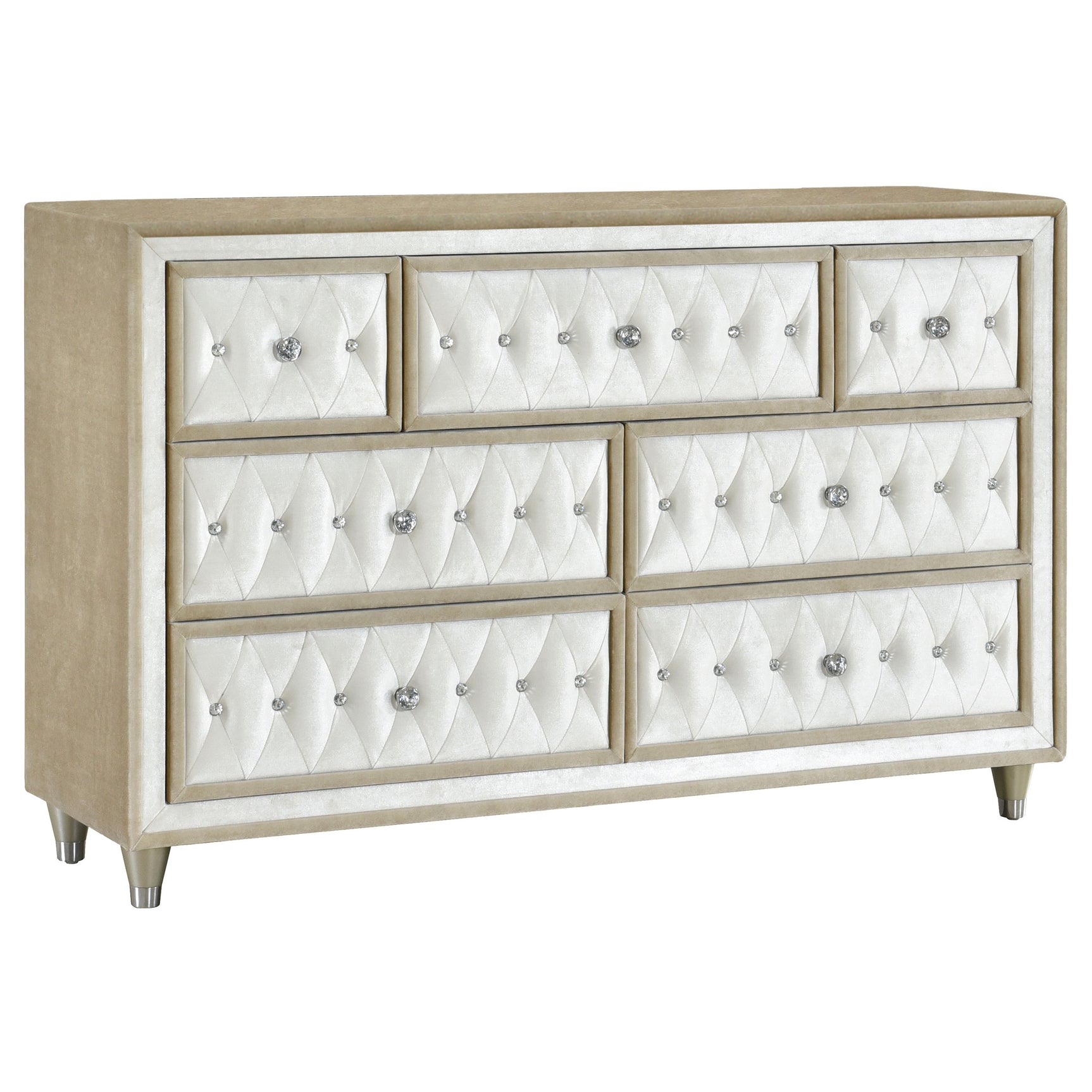 Antonella 5-piece California King Bedroom Set Ivory - Tampa Furniture Outlet