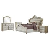 Antonella 5-piece Queen Bedroom Set Ivory - Tampa Furniture Outlet