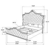 Antonella 5-piece Queen Bedroom Set Ivory - Tampa Furniture Outlet