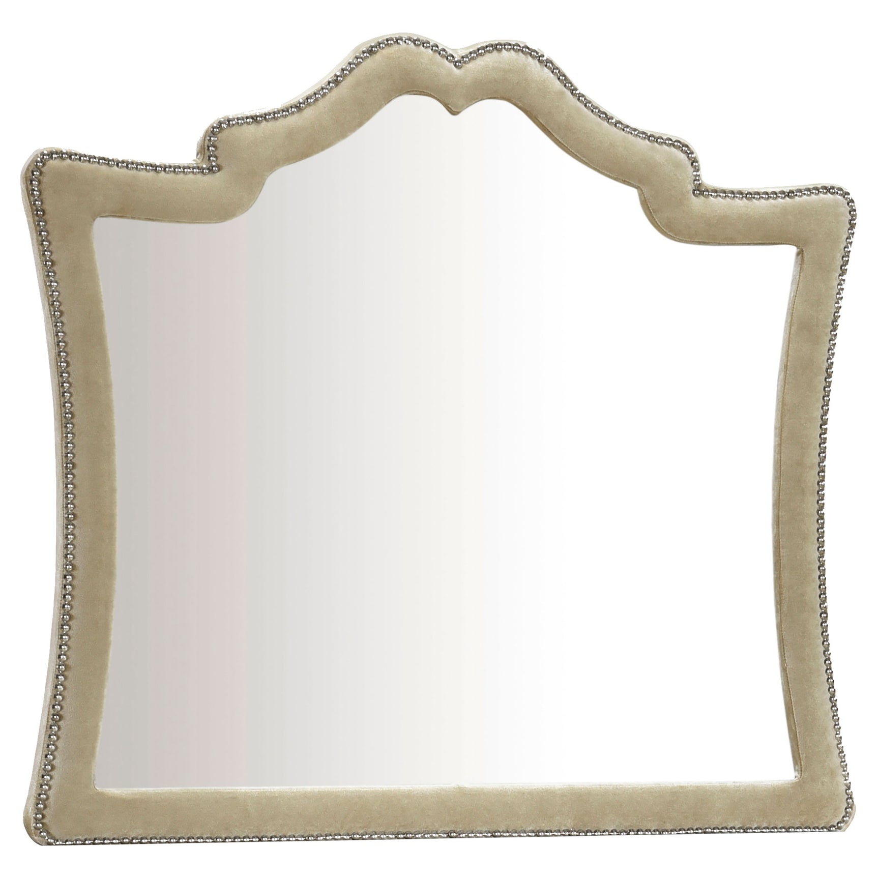Tampa Furniture Outlet - Coaster - Antonella Upholstered Dresser Mirror Camel - 223524