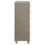 Antonella 5-drawer Bedroom Chest Ivory and Camel