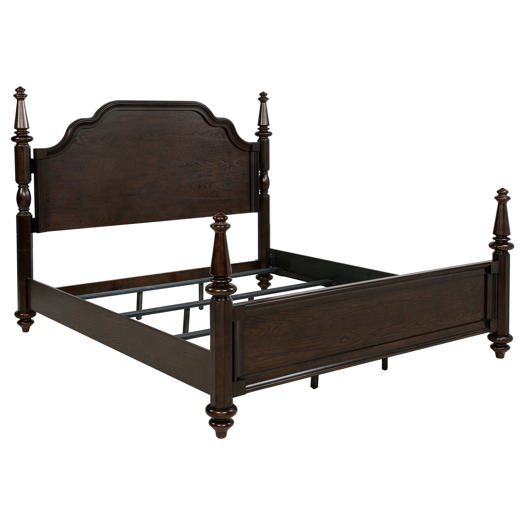 Andover 4-piece Eastern King Bedroom Set Dark Oak - Tampa Furniture Outlet