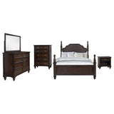 Andover 5-piece California King Bedroom Set Dark Oak - Tampa Furniture Outlet