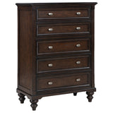 Andover 5-piece California King Bedroom Set Dark Oak - Tampa Furniture Outlet
