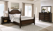 Tampa Furniture Outlet - Coaster - Andover 4-piece Queen Bedroom Set Dark Oak - 223631Q-S4