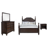 Andover 4-piece Queen Bedroom Set Dark Oak - Tampa Furniture Outlet