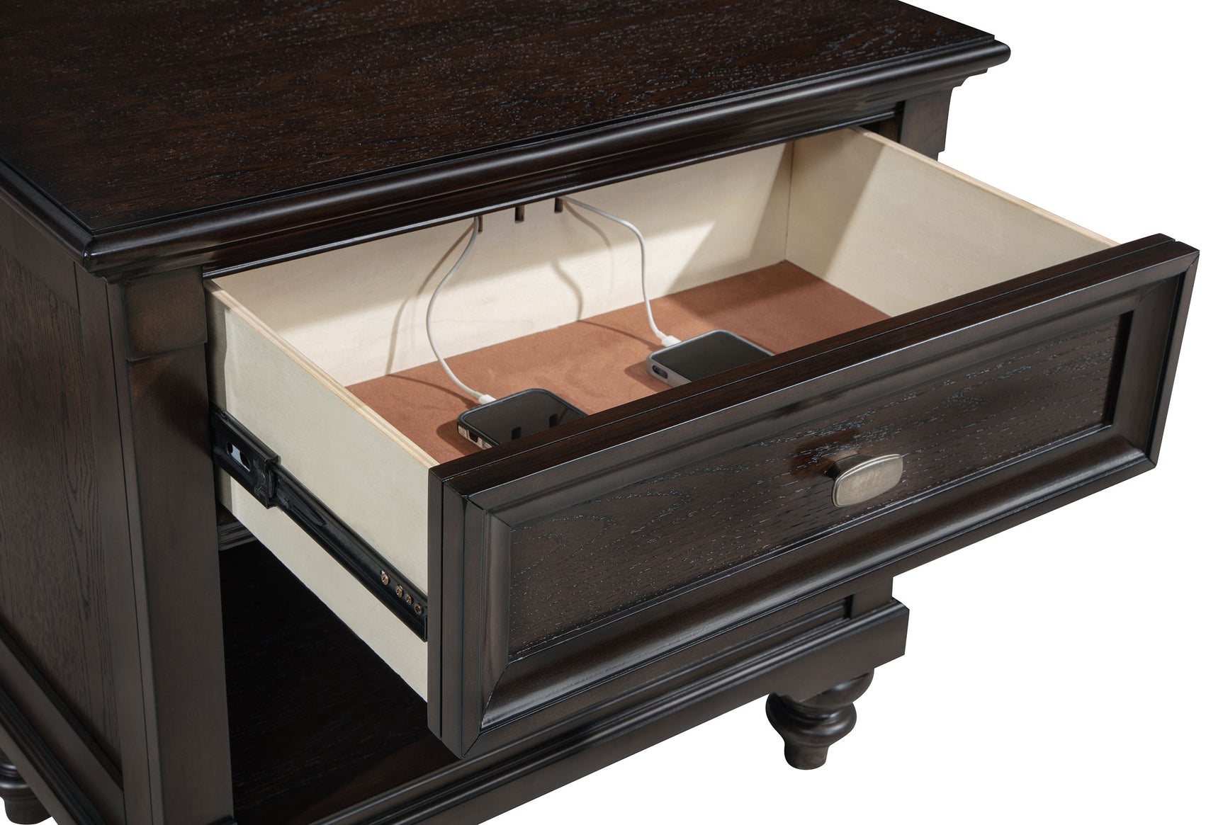 Andover 4-piece Queen Bedroom Set Dark Oak - Tampa Furniture Outlet