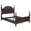 Tampa Furniture Outlet - Coaster - Andover 63-inch Four Poster Queen Bed Dark Oak - 223631Q