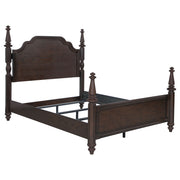 Tampa Furniture Outlet - Coaster - Andover 63-inch Four Poster Queen Bed Dark Oak - 223631Q