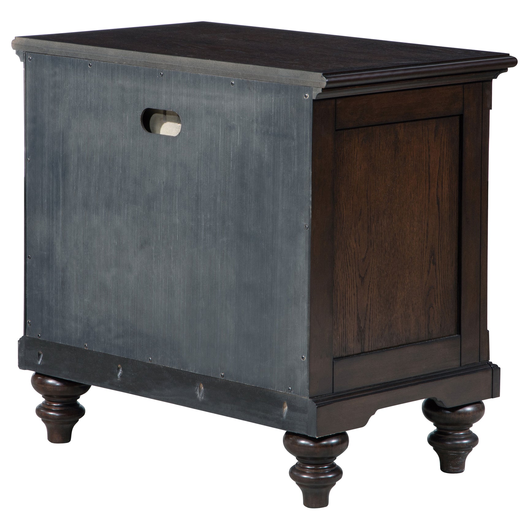 Andover 1-drawer Nightstand Bedside Table Dark Oak - Tampa Furniture Outlet
