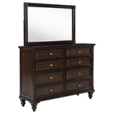 Tampa Furniture Outlet - Coaster - Andover 8-drawer Dresser and Mirror Dark Oak - 223633M