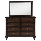 Andover 8-drawer Dresser and Mirror Dark Oak - Tampa Furniture Outlet