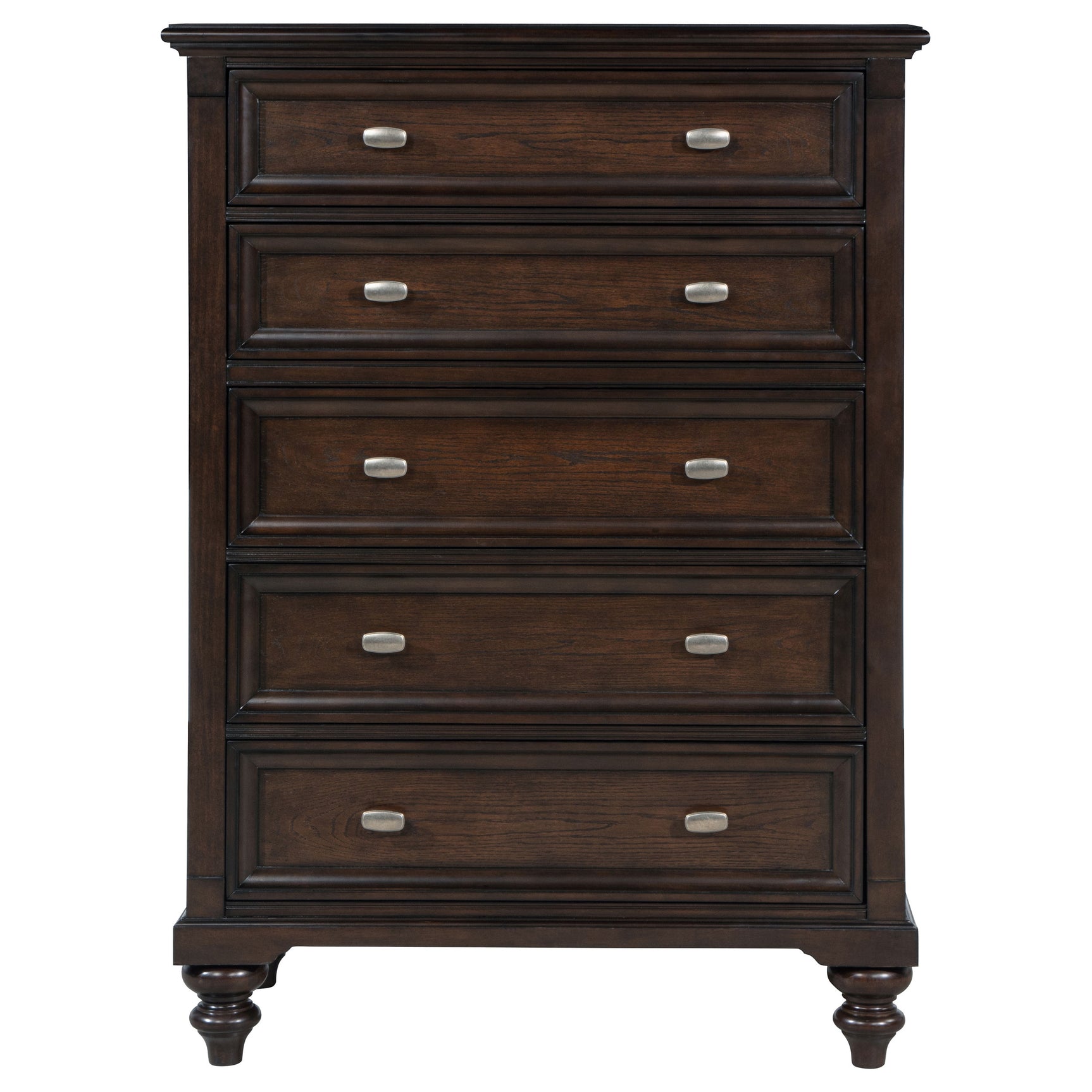 Andover 5-drawer Chest of Drawers Dark Oak - Tampa Furniture Outlet