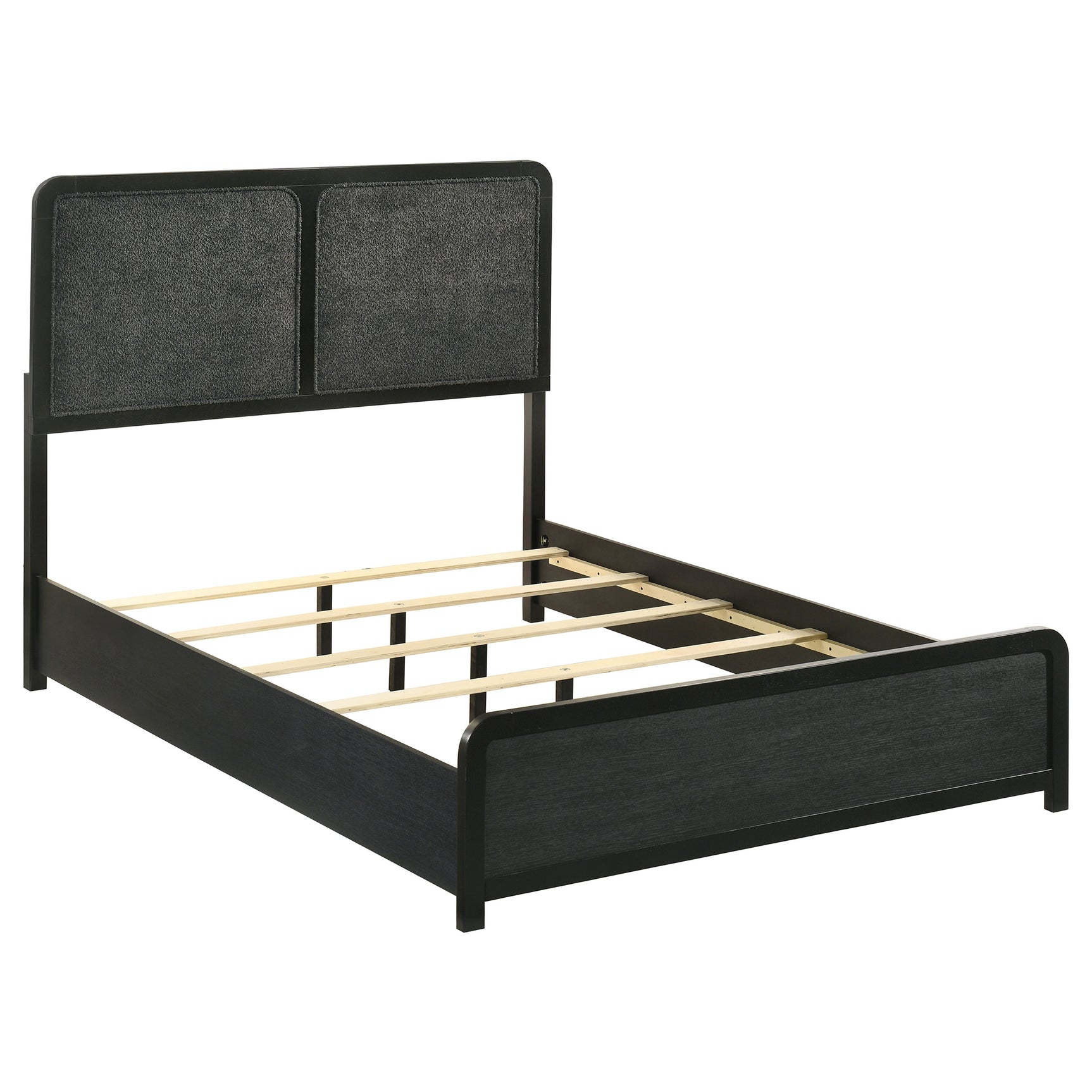 Tampa Furniture Outlet - Coaster - Cavelle 51-inch Upholstered Full Panel Bed Black - 223661F