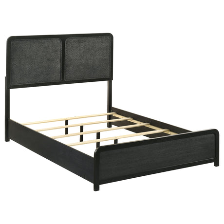 Tampa Furniture Outlet - Coaster - Cavelle 51-inch Upholstered Full Panel Bed Black - 223661F