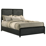 Cavelle 51-inch Upholstered Full Panel Bed Black