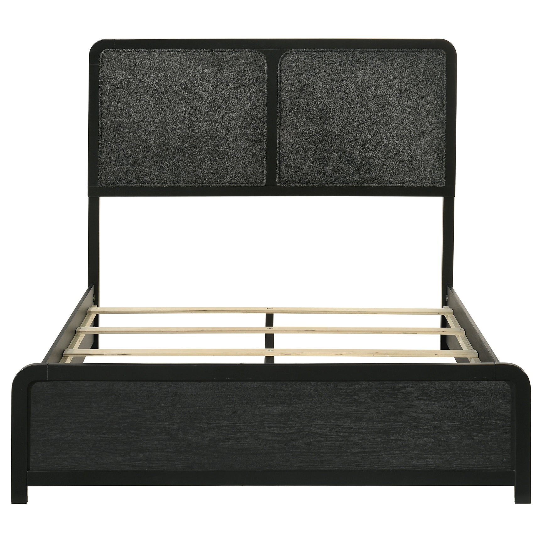 Cavelle 51-inch Upholstered Full Panel Bed Black