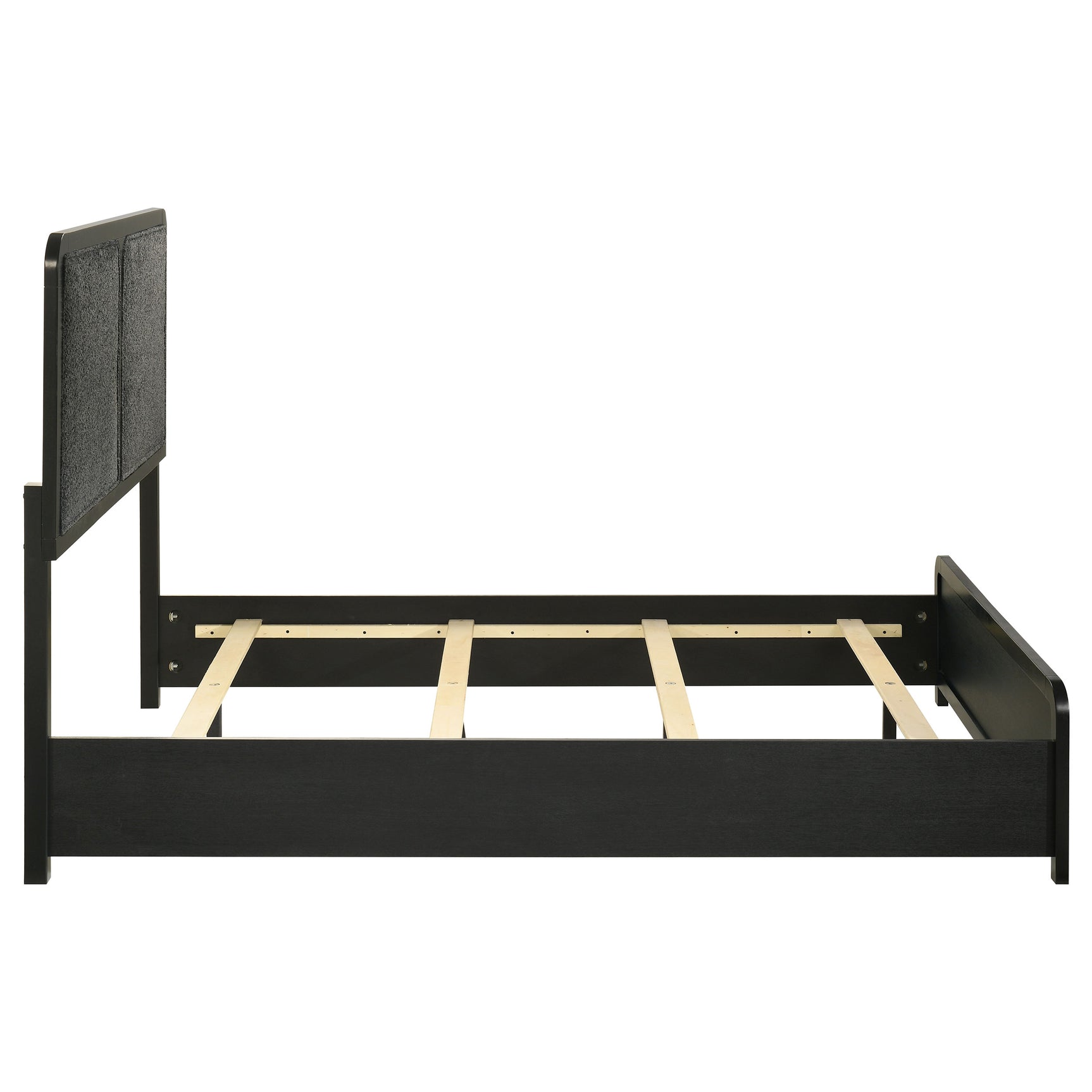 Cavelle 51-inch Upholstered Full Panel Bed Black