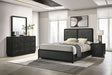 Tampa Furniture Outlet - Coaster - Cavelle 4-piece Eastern King Bedroom Set Black - 223661KE-S4