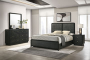 Tampa Furniture Outlet - Coaster - Cavelle 4-piece Eastern King Bedroom Set Black - 223661KE-S4