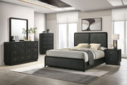Tampa Furniture Outlet - Coaster - Cavelle 5-piece Eastern King Bedroom Set Black - 223661KE-S5