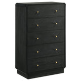 Cavelle 5-piece Queen Bedroom Set Black - Tampa Furniture Outlet