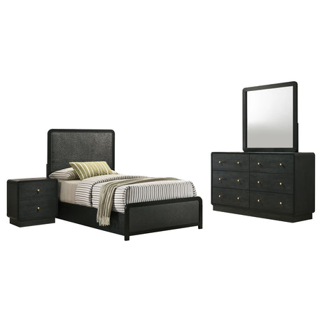 Cavelle 4-piece Twin Bedroom Set Black