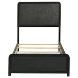 Cavelle 51-inch Upholstered Twin Panel Bed Black