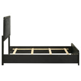 Cavelle 51-inch Upholstered Twin Panel Bed Black