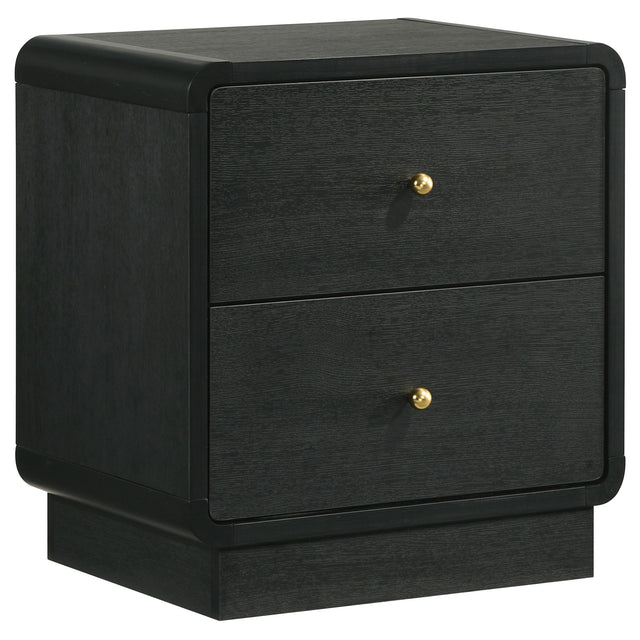 Tampa Furniture Outlet - Coaster - Cavelle 2-drawer Nightstand Bedside Table Black - 223662