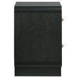 Cavelle 2-drawer Nightstand Bedside Table Black - Tampa Furniture Outlet