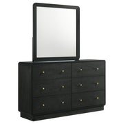Tampa Furniture Outlet - Coaster - Cavelle 6-drawer Dresser and Mirror Black - 223663M